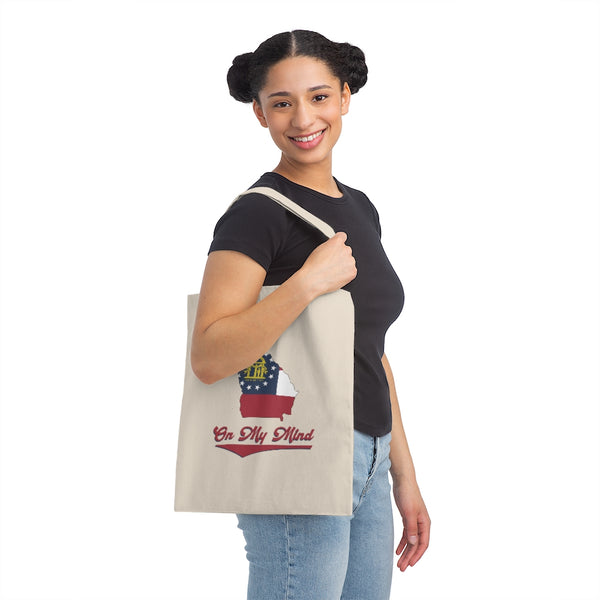 Georgia On My Mind Canvas Tote Bag