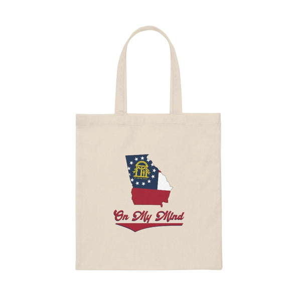 Georgia On My Mind Canvas Tote Bag