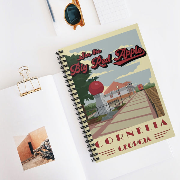 Cornelia - Big Red Apple Spiral Notebook