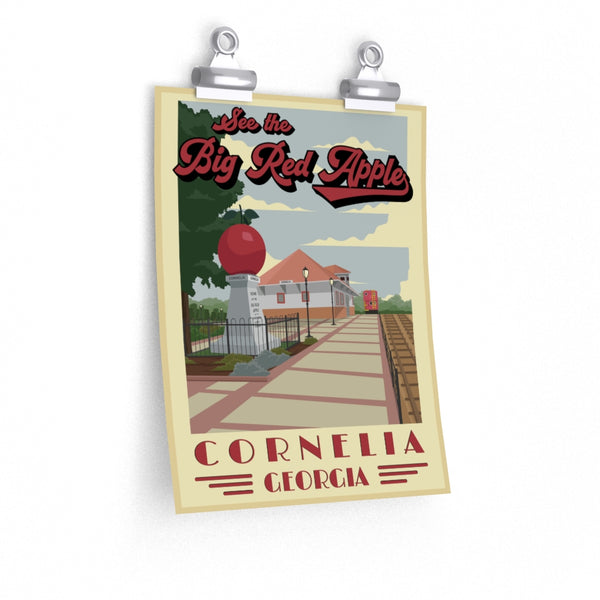 Cornelia - Big Red Apple Poster