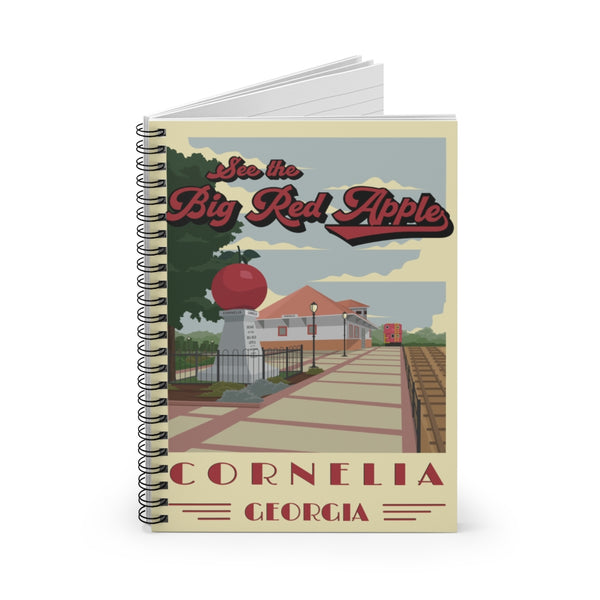 Cornelia - Big Red Apple Spiral Notebook