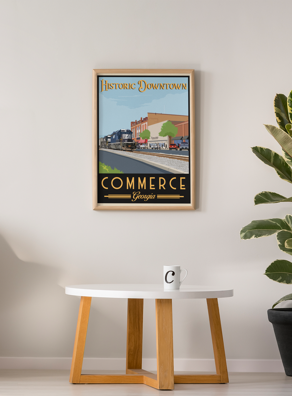 Commerce - Historic Downtown Poster