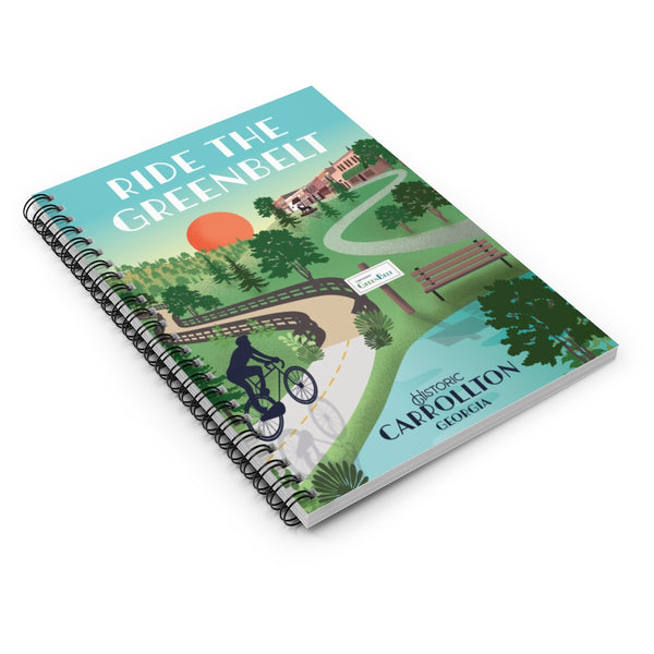 Carrollton - Ride the GreenBelt Spiral Notebook