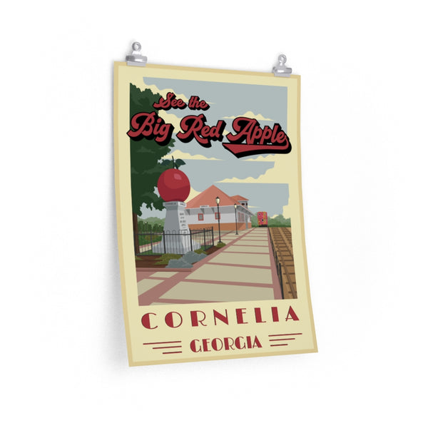 Cornelia - Big Red Apple Poster