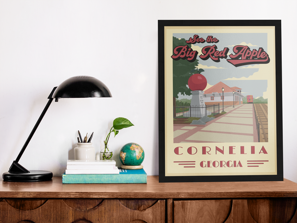 Cornelia - Big Red Apple Poster