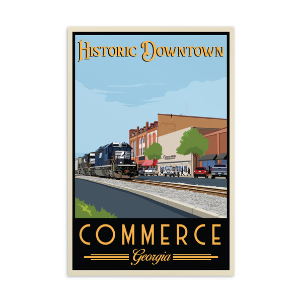 Commerce - Historic Downtown Postcard