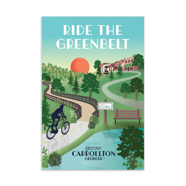 Carrollton - Ride the GreenBelt Postcard